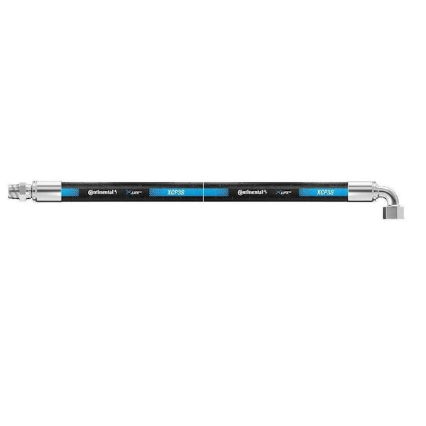 Continental Hydraulic Hose Assembly - 1/4" ID 36" Length - 3/8" MPX x 1/4" FFX90 - 3250 psi XCP3-04,06MPX-04FFX90,36 IN OAL - main